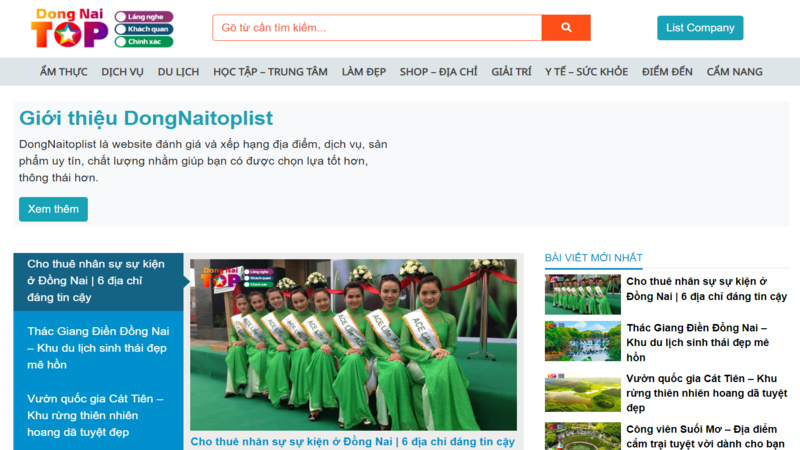 Screenshot Dongnaitoplist